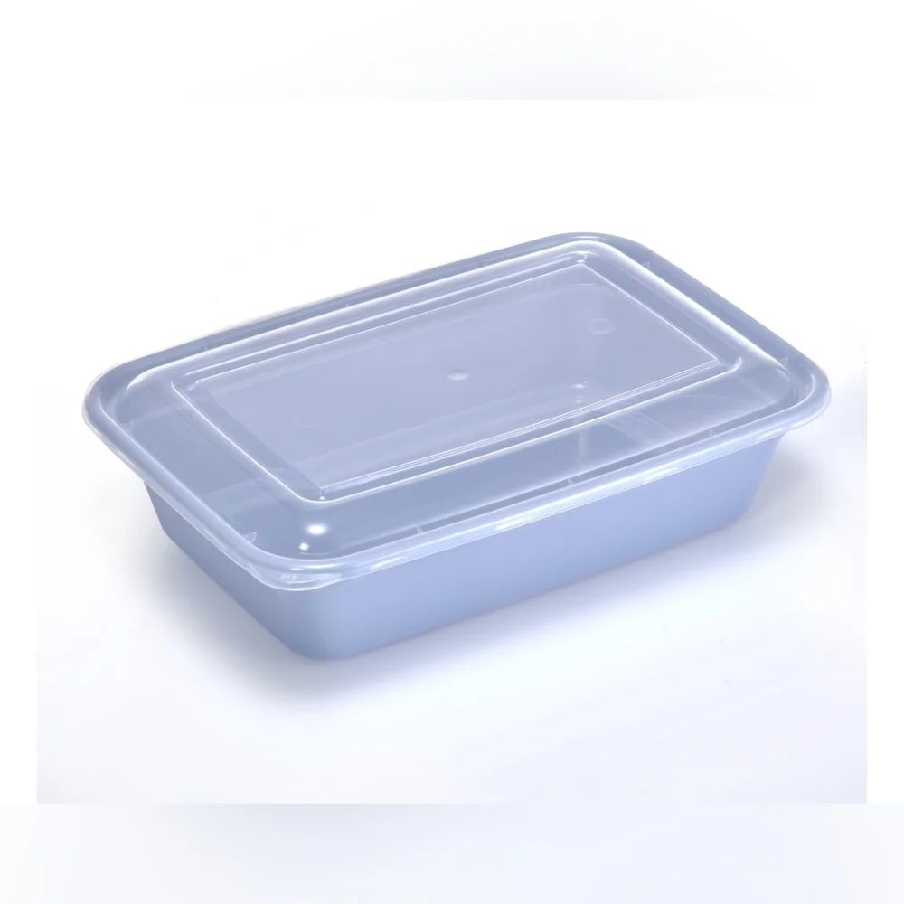 10pc Blue Meal Prep Set w Clear Lid